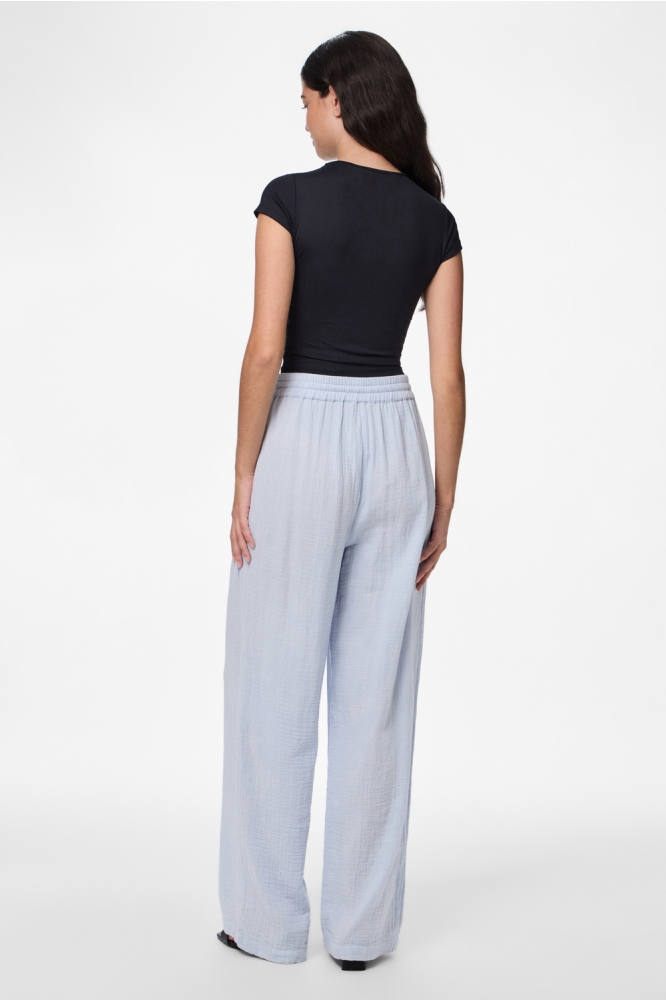 PCSASTINA HW WIDE PANTS WVN BC 17156473 CASHMERE BLUE